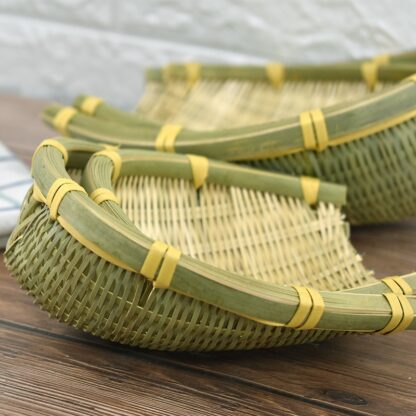 Traditional Green Bamboo Sieves