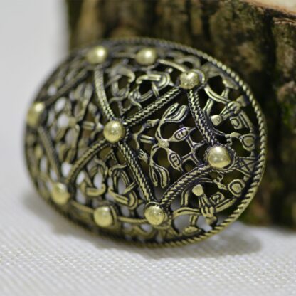 Viking antique bronze viking brooch