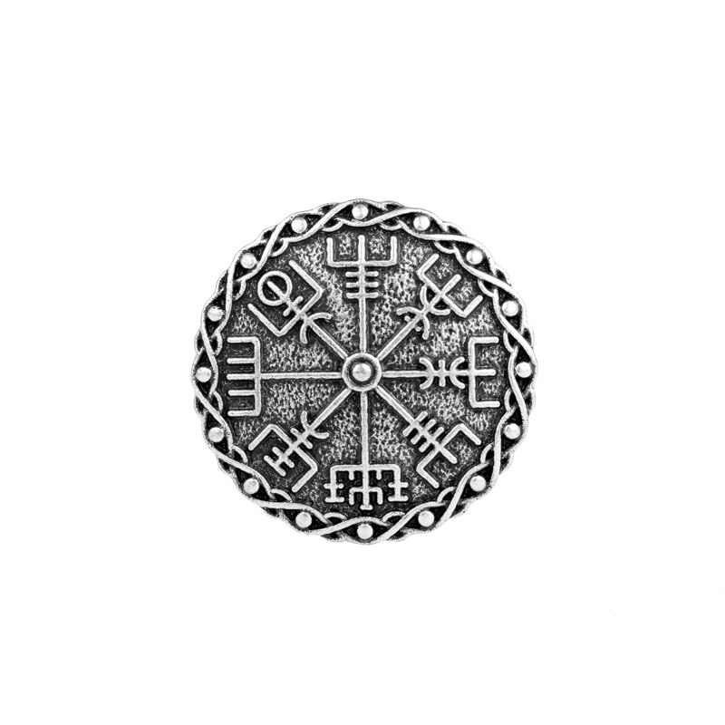 silver rune brooch