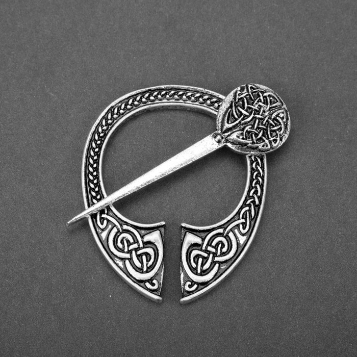 silver pin brooch